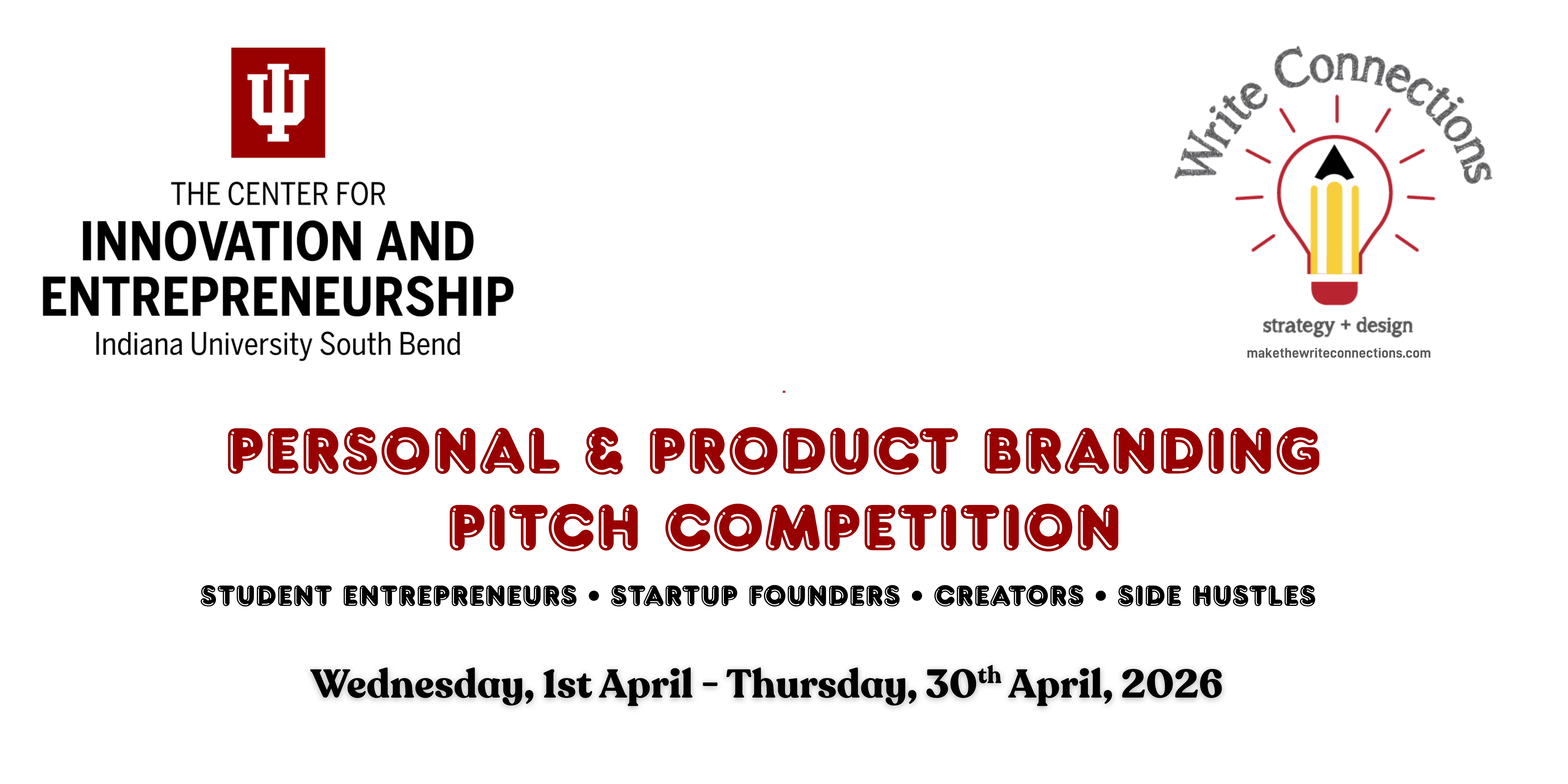 Flyer for Personal & Product Branding Pitch Competition